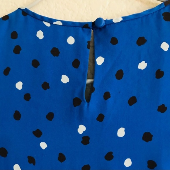 J. Crew 100% Silk Cap Sleeves Abstract Print Dress - Picture 5 of 7